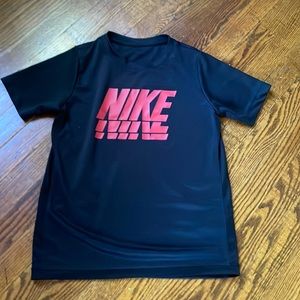 Nike shirt black and red boys medium